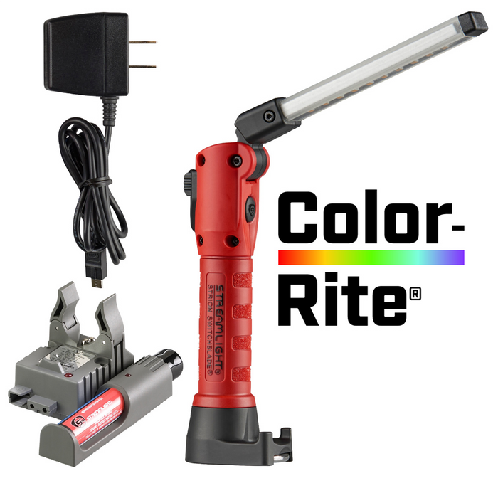 Streamlight Strion Switchblade 500 Lumen Color-Rite Light Bar Worklight with Piggyback - Red