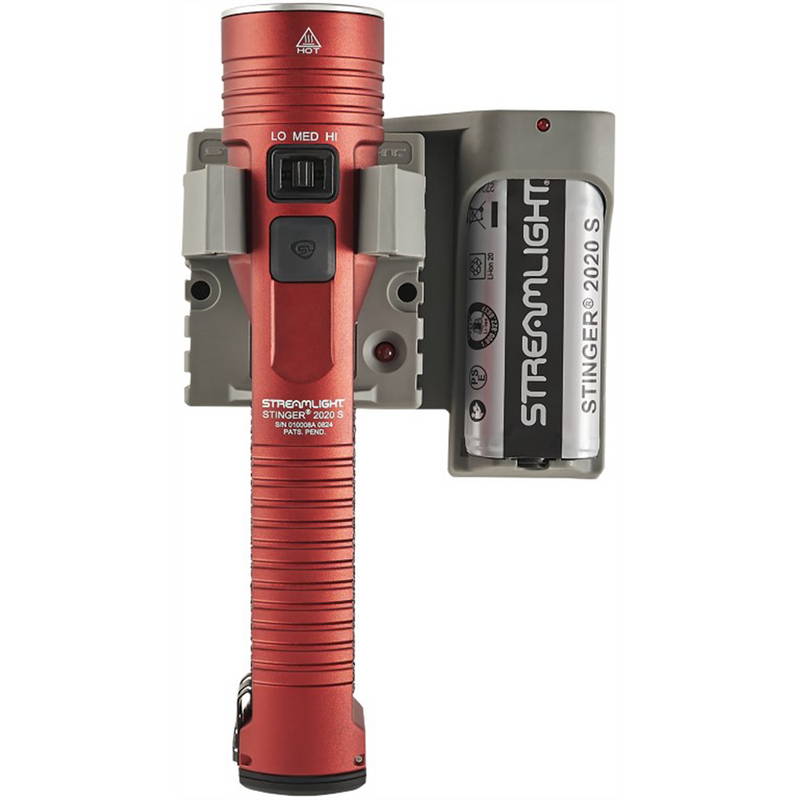 Stinger 2020 S 2000 Lumen Rechargeable Flashlight with Piggyback - Red