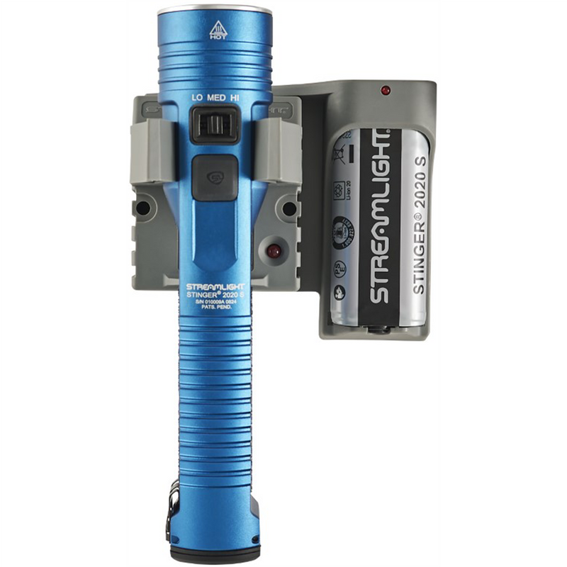 Stinger 2020 S 2000 Lumen Rechargeable Flashlight with Piggyback - Blue