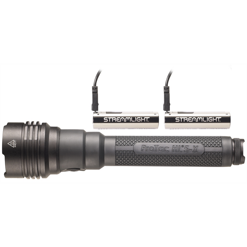 Streamlight Lumen ProTac HL 5-X USB Flashlight - Includes SL-B26 battery packs, Dual US