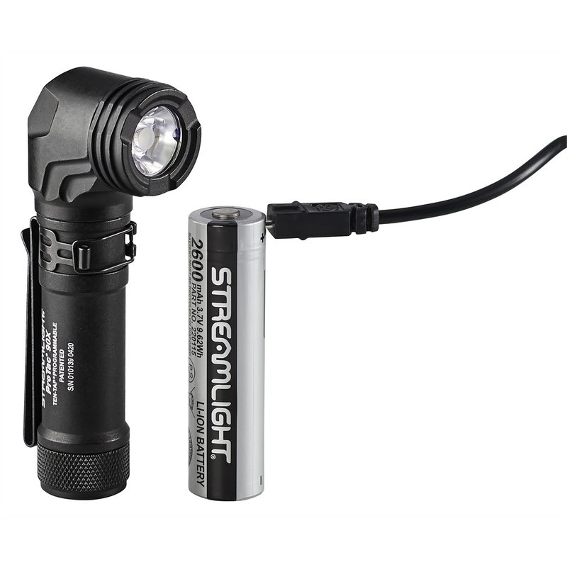 ProTac 90X Right Angle Multi-Fuel Tactical Flashlight - Black