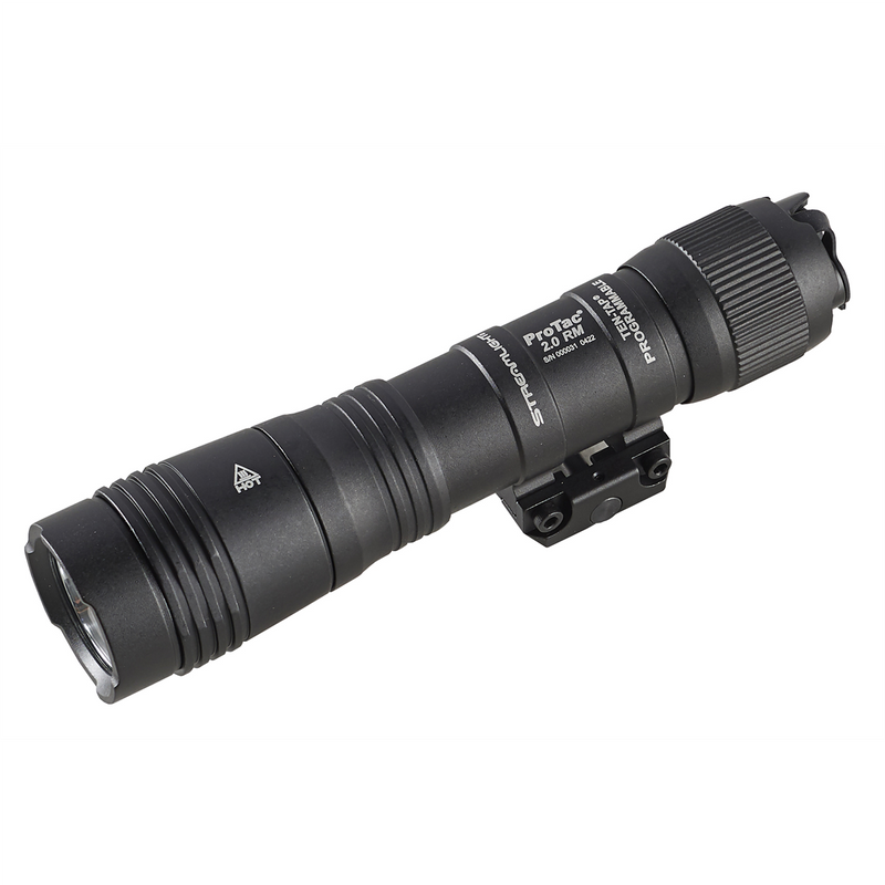 ProTac 2.0 High Lumen Rechargeable Flashlight and Rail Mount System - Black