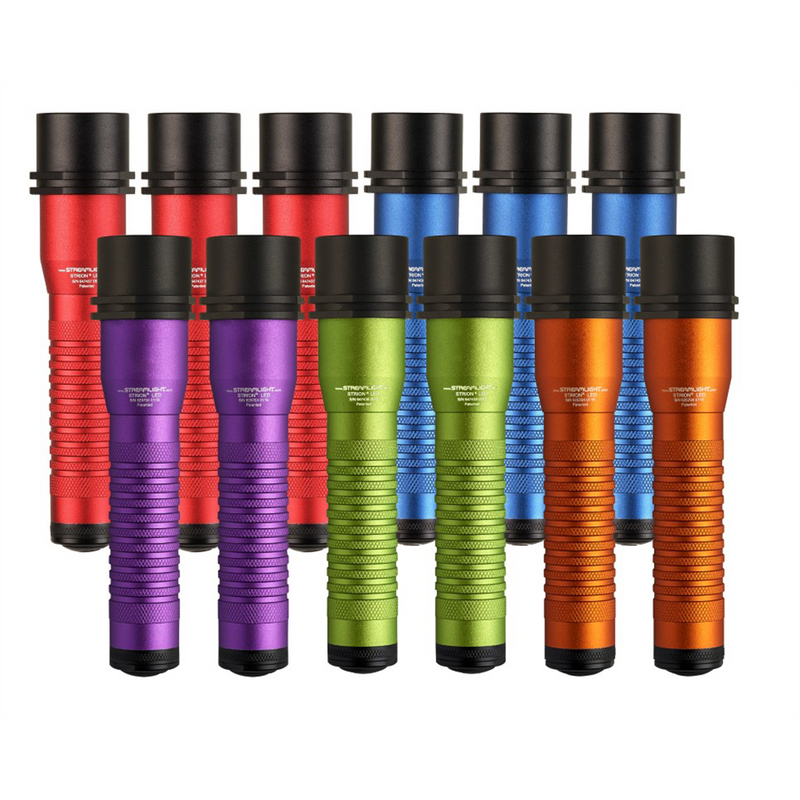 Pack of Strion LED Flashlights with PiggyBack Chargers