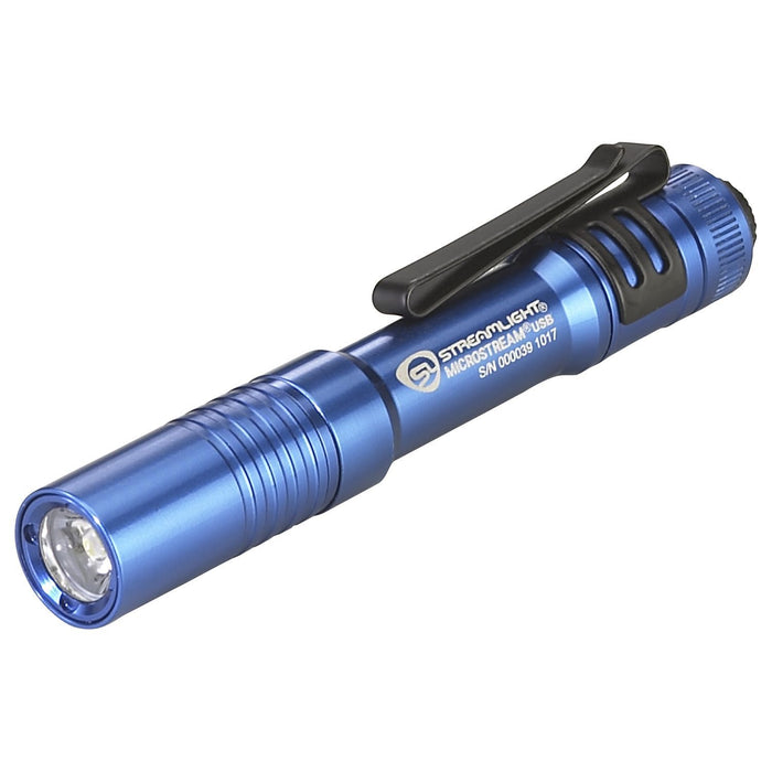 Streamlight MicroStream USB - with USB cord and lanyard - Clam - Blue