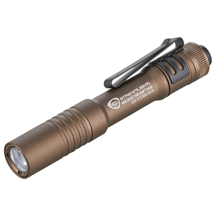 Streamlight MicroStream USB - with USB cord and lanyard - Clam - Coyote