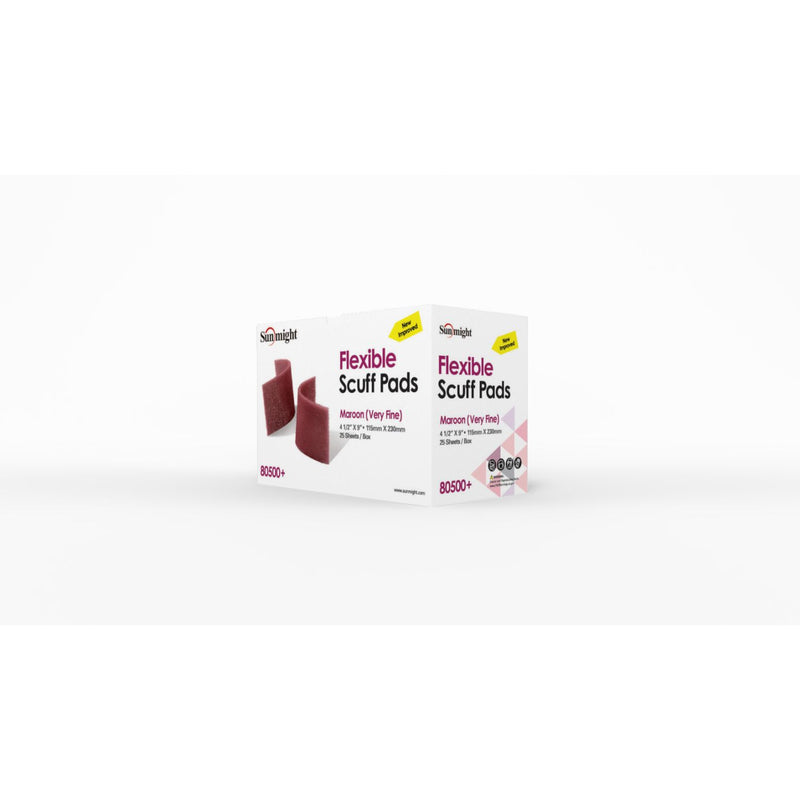Sunmight USA Corporation Flex Scuff Pad, 4-1/2 in W x 9 in L, Very Fine, Maroon — view 3