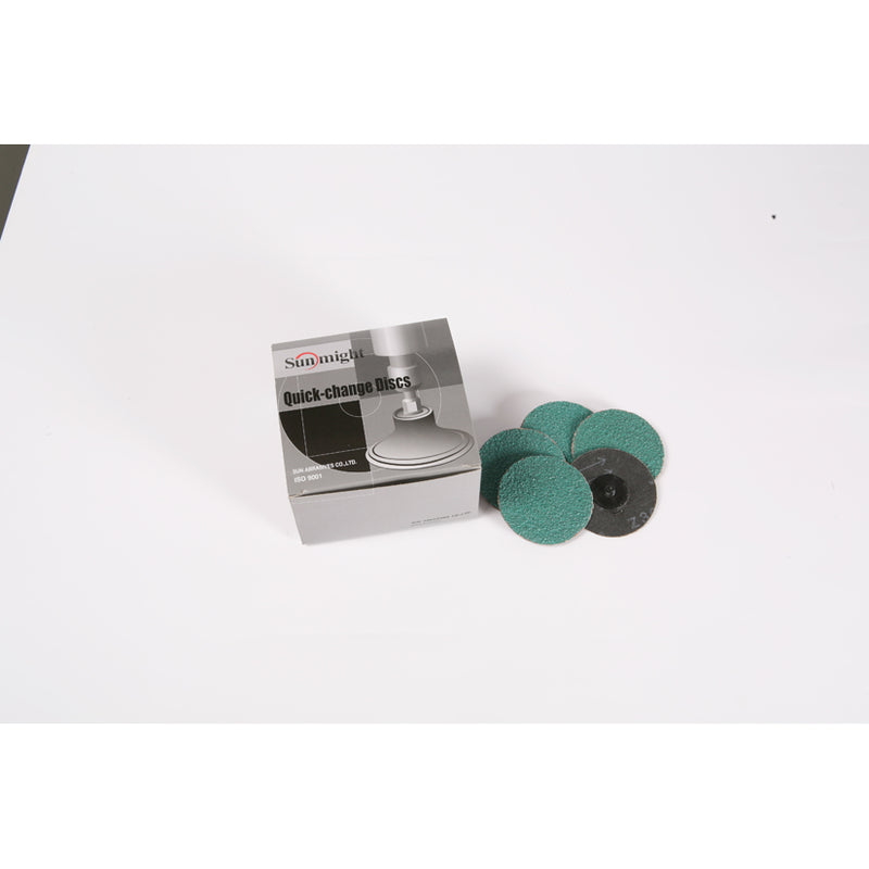 00203 Quick‑Change Disc 2 in P40 Alumina‑Zirconia, 25‑Piece Pack