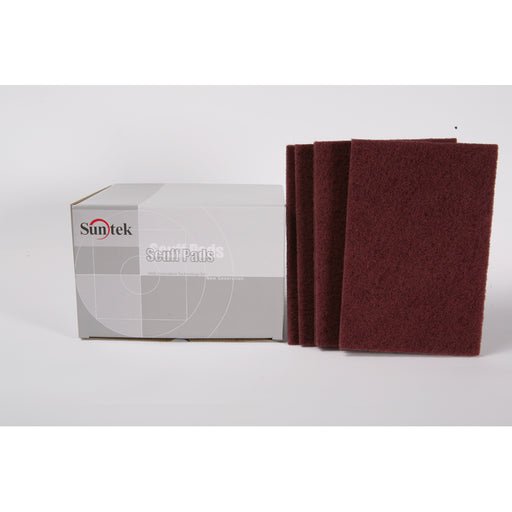 Sunmight USA Corporation Scuff Pad, 6 in W x 9 in L, Very Fine, Maroon — view 2
