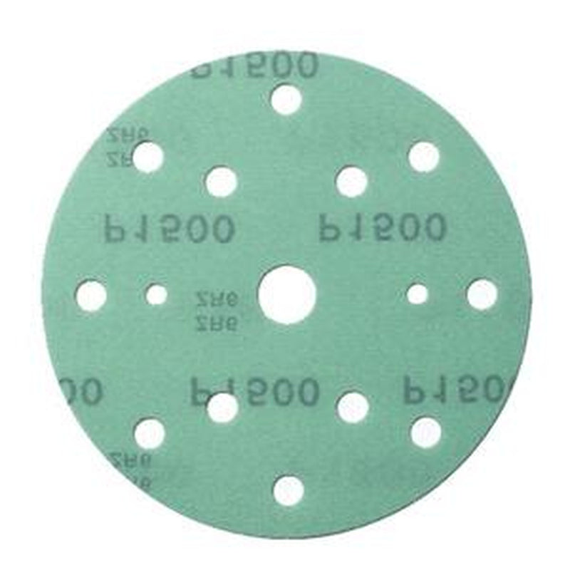 47416 6" P400 Film Velcro Disc, 6 inch, polyester film backing, premium aluminum oxide