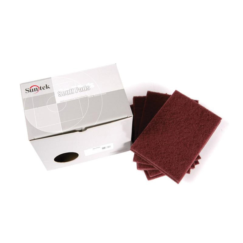 80100 Maroon Scuff Pads 6" x 9" Very Fine Box