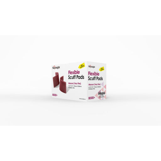 Sunmight USA Corporation Flex Scuff Pad, 4-1/2 in W x 9 in L, Very Fine, Maroon — view 2