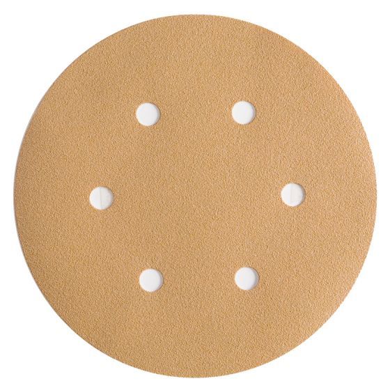 Sunmight USA Corporation Gold - 6" 6-Hole 320Grit Grip Disc — view 2