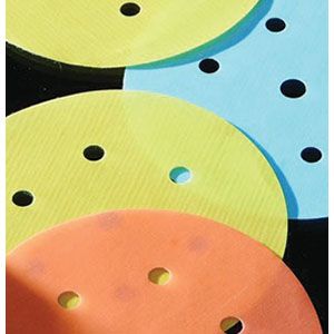 Flexible Film 60222 Coated Grip Disc, 6 in, 1200 to 1500 Grit, Alum Oxide, — Orange