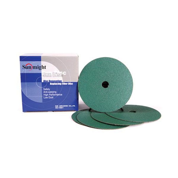72406 Sundisc Closed Coated Fiber Disc 7 in P80 Alumina Zirconia 25 pcs