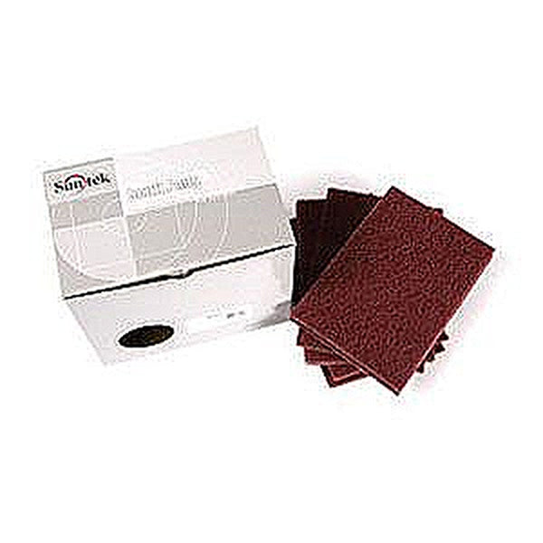 Sunmight 80100 Scuff Pad, 6 in W x 9 in L, Very Fine, Maroon