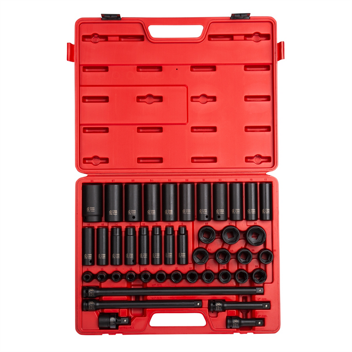 Sunex Tools 1/2" Drive 43 Piece Metric Master Impact Socket Se