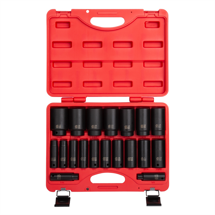 Sunex Tools 19-Piece 1/2 in. Drive Deep Fractiona