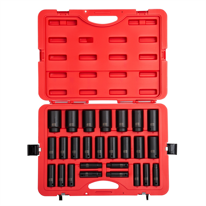 Sunex Tools 26-Piece 1/2 in. Drive Deep Metric Im