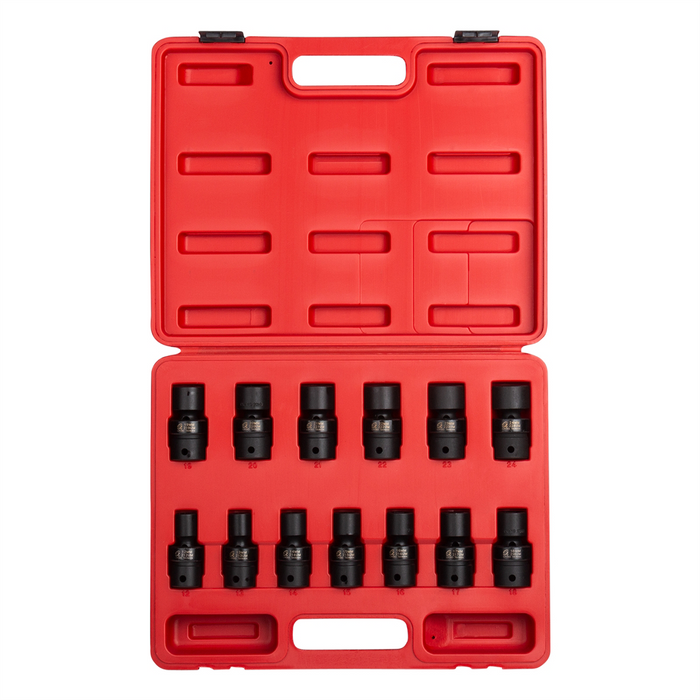 Sunex Tools 13-Piece 1/2 in. Drive Metric Univers