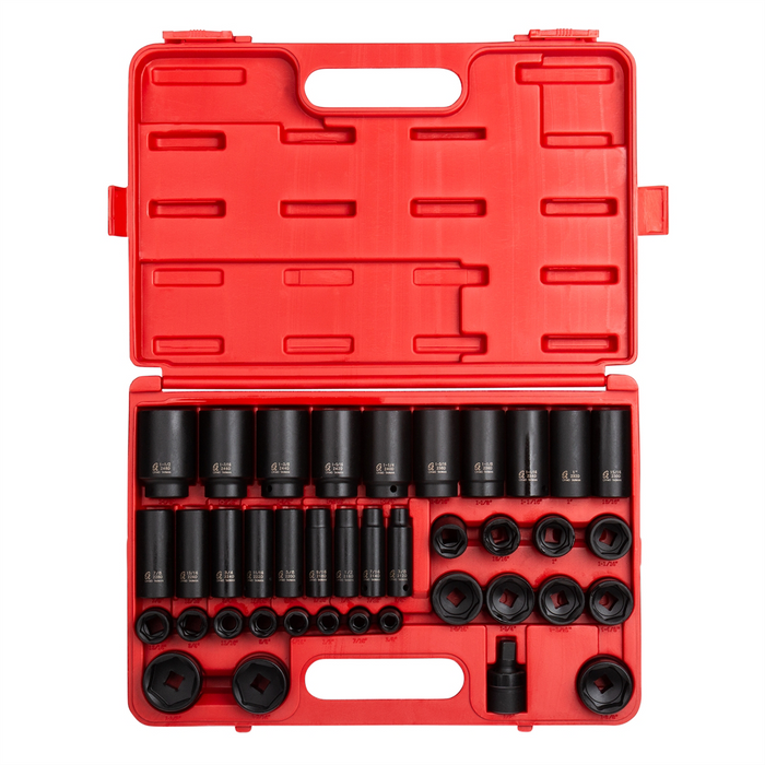 Sunex Tools 1/2" Drive 39 Piece SAE Deep Impact Socket Set