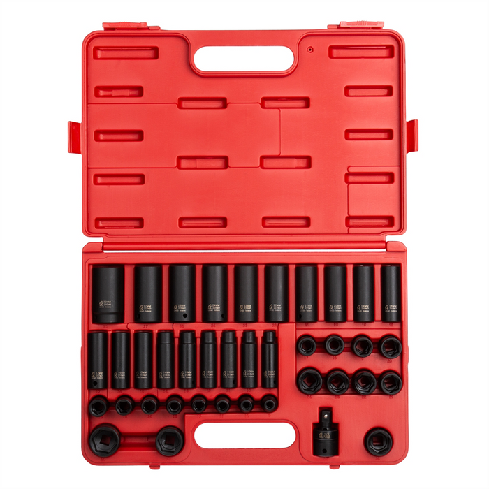 Sunex Tools 1/2" Drive 39 Piece Metric Deep Impact Socket Set