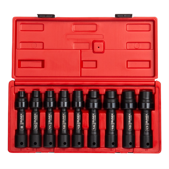 Sunex Tools 9-Piece 1/2 in. Drive 12-Point Metric