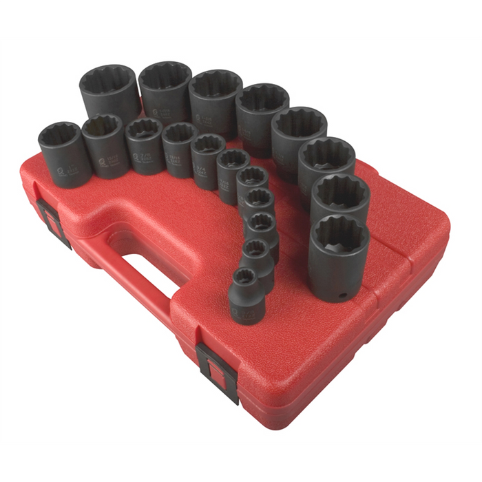 Sunex Tools 19-Piece 1/2 in. Drive 12-Point Fract