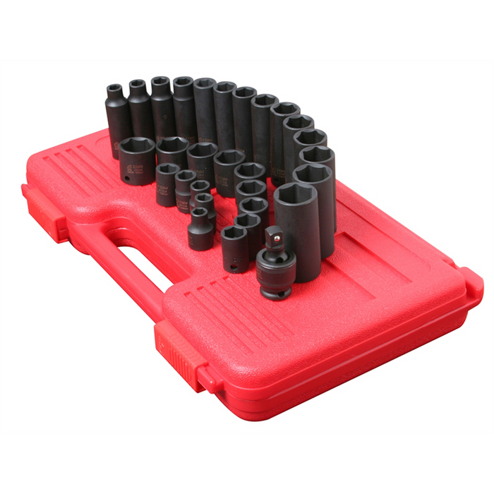 Sunex Tools 3/8" Drive 29 Piece Metric Master Impact Socket Se