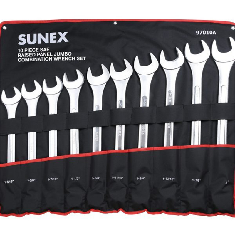 SAE Raised Panel Jumbo Combination Wrench Set