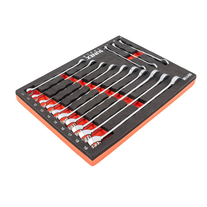 Sunex Tools Pc. V-Groove Metric Wrench Set in EVA Foam 7mm-19mm