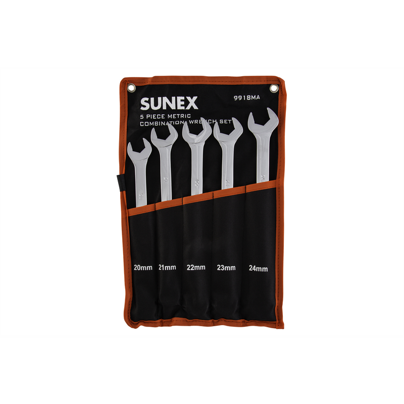 Tools 5-Piece Metric V-Groove Combination Wrench Set 9918MA