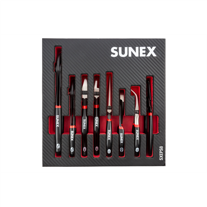 Sunex Tools 8 Piece Plier Set in EVA Foam Storage Tray