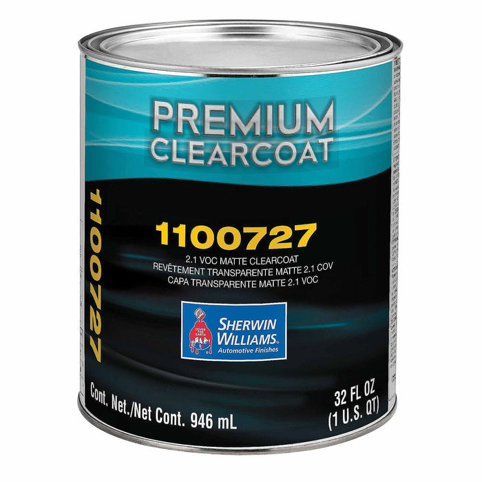 Sherwin-Williams® 1100727-4 Ultra 2.1 VOC Clearcoat, 1 qt Can, Matt, 5:1:1 Mixing