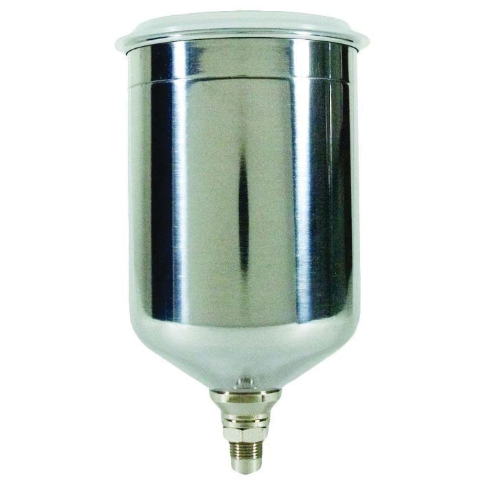 TEKNA 702576 Gravity Feed Spray Gun Cup - Aluminum Body with Nickel-Plated Brass Insert and