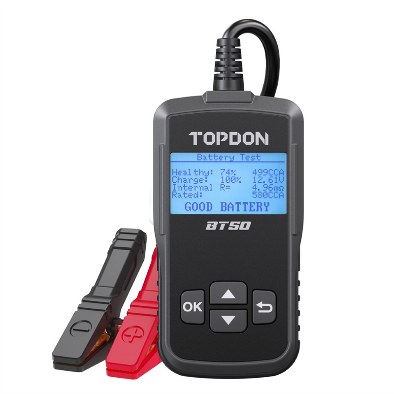 BT50 Battery, Charging & Cranking Tester - Conductance Technology with Reverse Polarity
