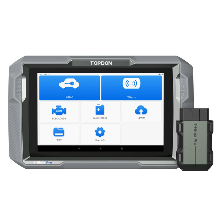 Topdon T-Ninja Pro - 8" Tablet Key Programming Tool Read Pins, Add & Erase Keys
