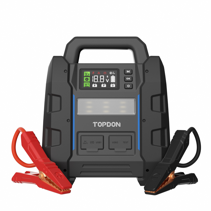 Topdon PLUS - 2-in-1 4500 Peak Amp Jump Starter & Battery/System Tester