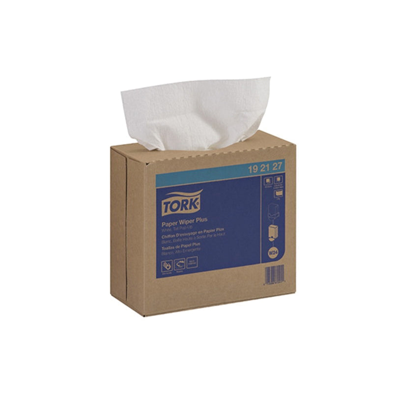 Tork / SCA Tissue Tork 192127 Pop-Up Box Wiper Plus, 16-1/4 in L x 9-1/4 in W, 100, Paper/Double Re-