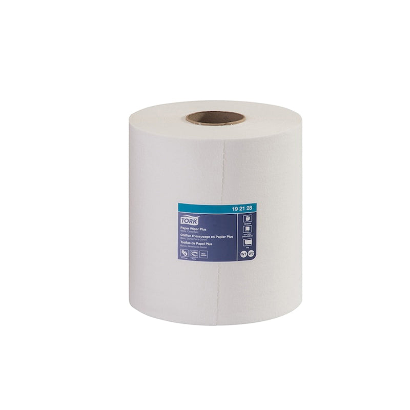 Tork / SCA Tissue Tork 192128 Centerfeed Wiper Plus, 9-1/4 in Dia x 380 ft L x 9.8 in W Roll, 300, P