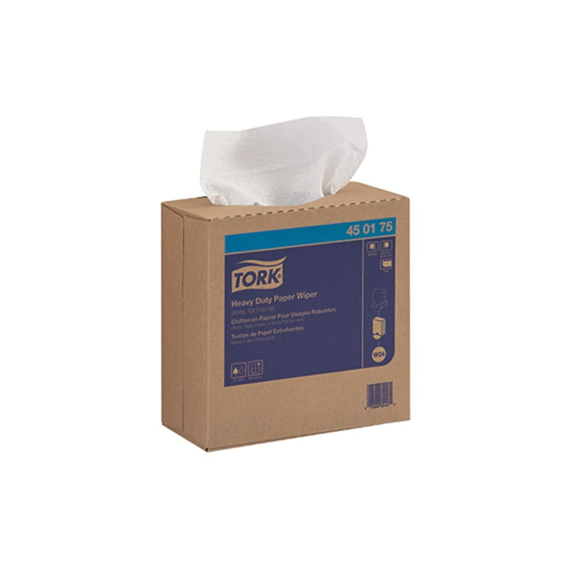 Tork / SCA Tissue Tork 450175 Heavy Duty Pop-Up Box Wiper, 16-1/4 in L x 9-1/4 in W, 90, Paper/Doubl