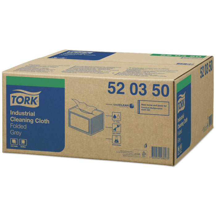 Tork / SCA Tissue Tork 520350 Industrial Cleaning Cloth, 15.16 in L x 15.16 in W, 55, Cellulose/Synt — view 3