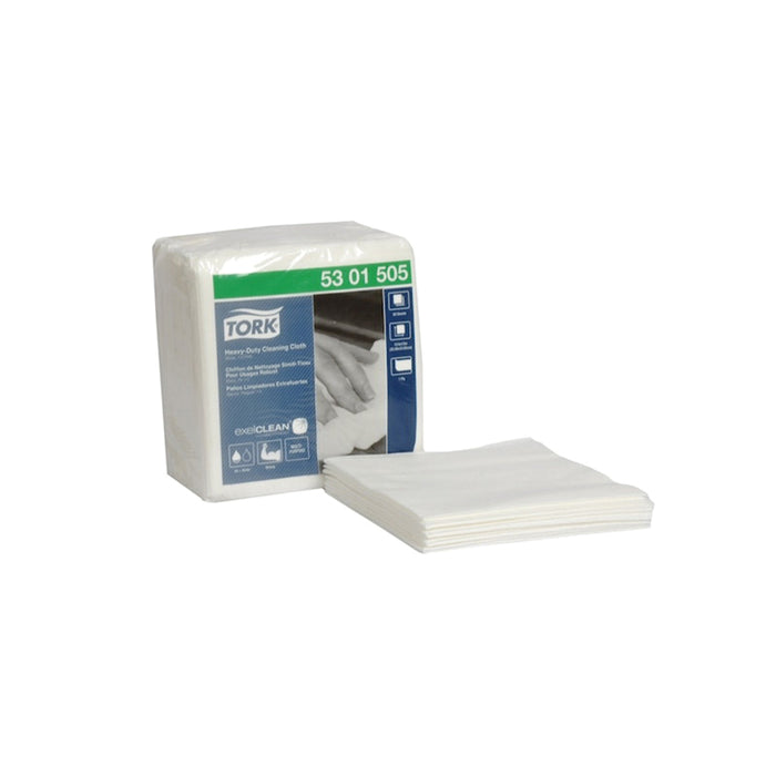 Tork / SCA Tissue Tork 5301505 Heavy Duty 1/4 Fold Cleaning Cloth, 13 in L x 12.6 in W, 50, Spunlace