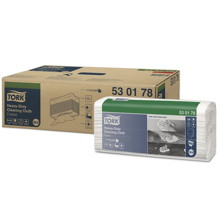 Tork / SCA Tissue Tork 530178 Heavy Duty Top-Pak Cleaning Cloth, 16.9 in L x 14 in W, 100, Spunlace, — view 2