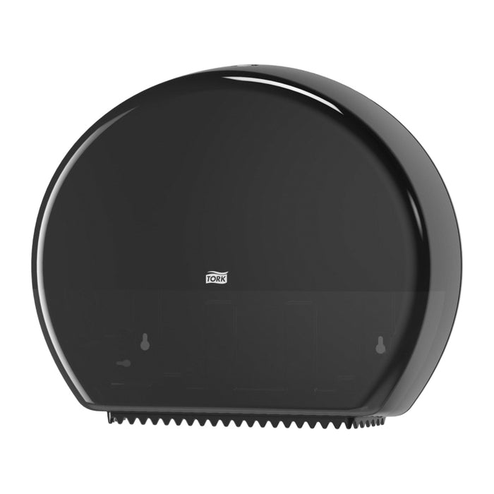 Tork Dispenser with Reserve 554028A, 5.2 in L x 14.2 in H x 17.2 in W, Black Plastic