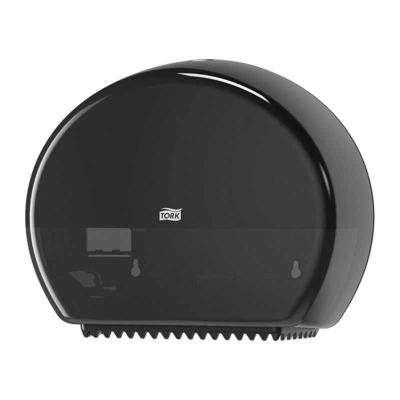 Tork Dispenser with Reserve 555028A, 5.2 in L x 10.8 in H x 13.6 in W, Black Plastic