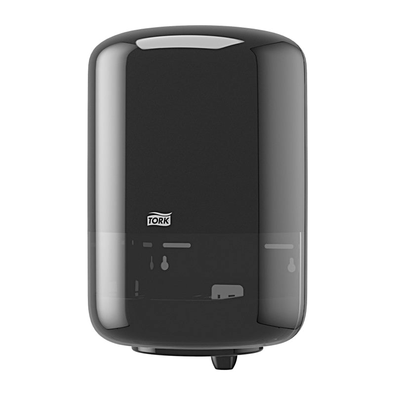 Tork Center-Feed Dispenser 559028A, 9 in L x 14.4 in H x 9.4 in W, Black Plastic