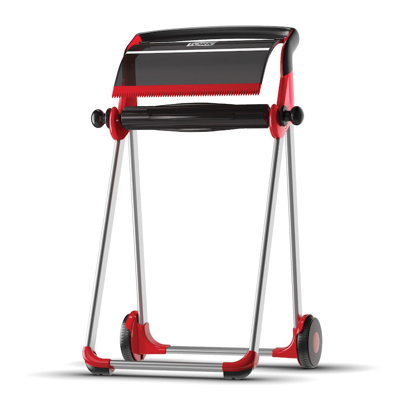 Tork / SCA Tissue Tork 6520281 Floor Stand, 20.9 in L x 39.6 in H x 25.4 in W, Metal, Red — view 2