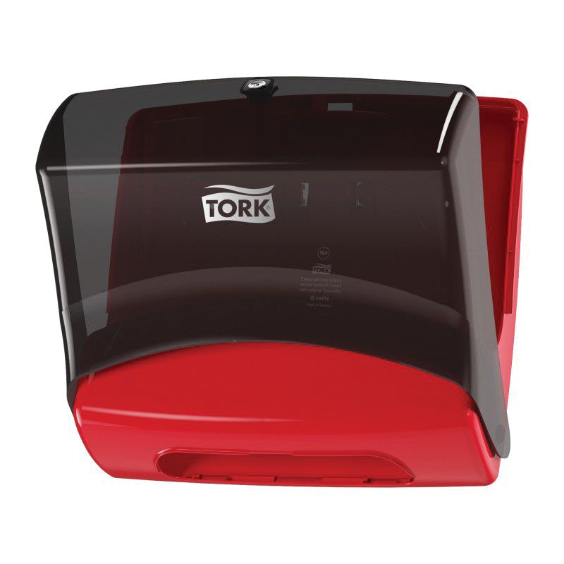 Tork / SCA Tissue Tork 6540281 Folded Wiper/Cloth Dispenser, 8.1 in L x 15-1/2 in H x 16.8 in W, Pla — view 2