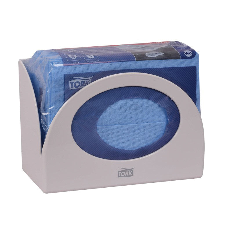 Tork / SCA Tissue Tork 655300 Dispenser, 4.2 in L x 5.7 in H x 8.4 in W, Plastic, White — view 2