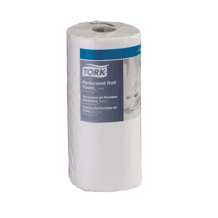 Tork / SCA Tissue Tork HB9201 Handi-Size Perforated Roll Towel, 5.2 in Dia x 67.5 ft L x 11 in W Rol